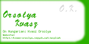 orsolya kvasz business card